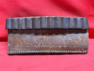 Vintage Bianchi #23 Brown Tan Leather Cartridge Belt Slide .44 / .45 CTG